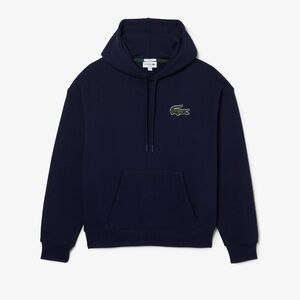 Lacoste Unisex Loose Fit Hooded Organic Cotton Sweatshirt